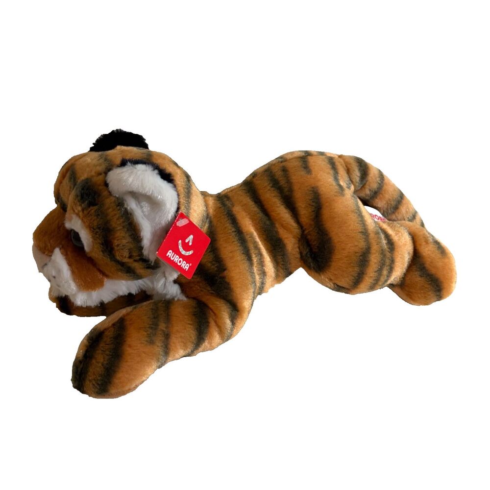 Aurora World Tiger Plush Stuffed Animal 10" Orange Black Cat NWT